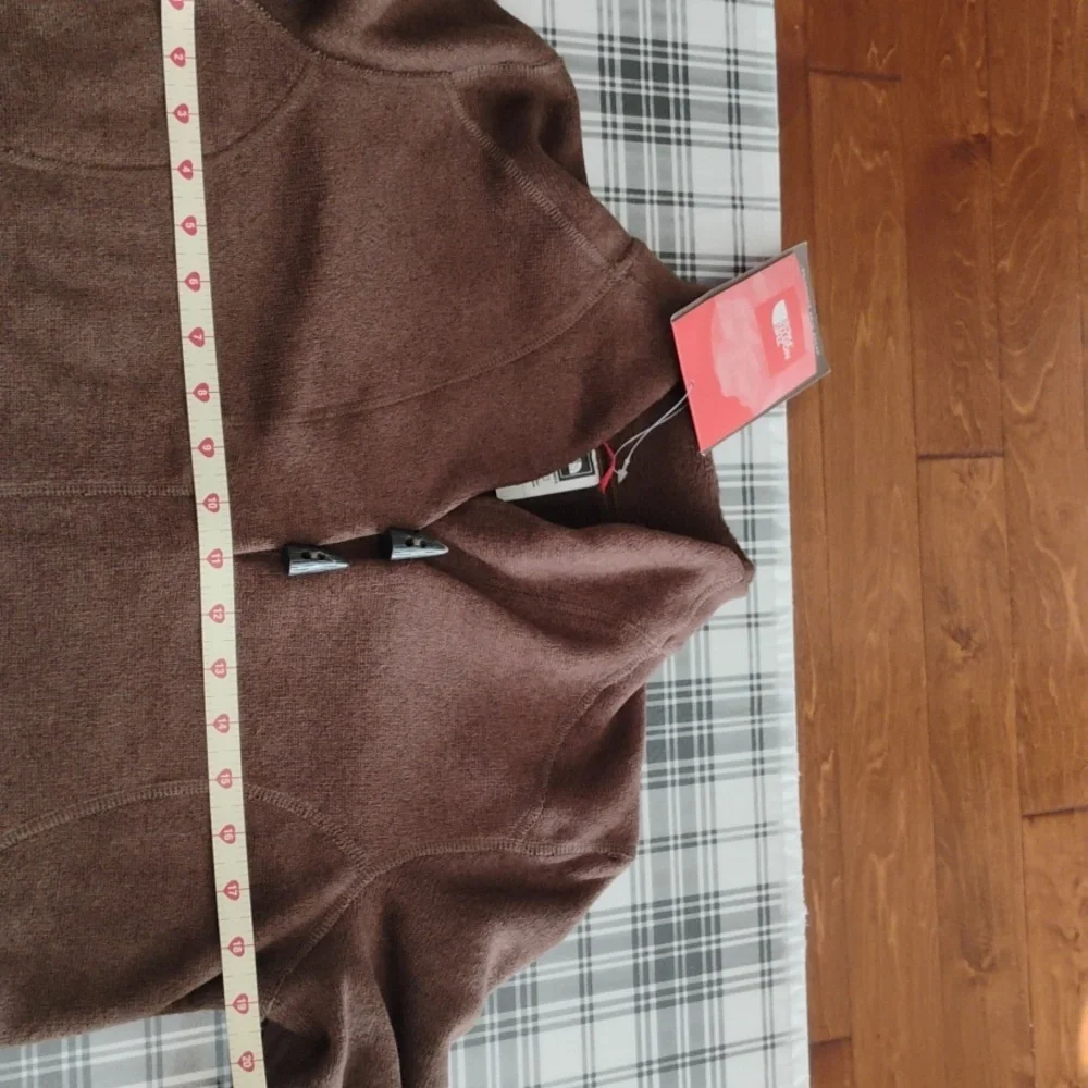 North Face Women's Crescent Ridge Shawl Collar Fleece Pullover Brown Large NWT - Picture 9 of 10